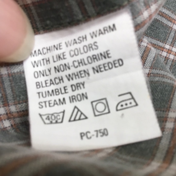 Men's Izod Plaid Button Down Long Sleeve Shirt Size Large - Picture 7 of 7